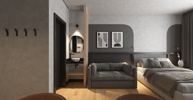 Studio Premium com Self Check In e Wi Fi Rápido